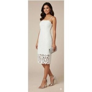 NWT Bardot | Lina Lace Sheath Dress White | Women's 8 / Medium